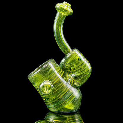 Smiley Glass golden wigwag Proxy pipe, detail