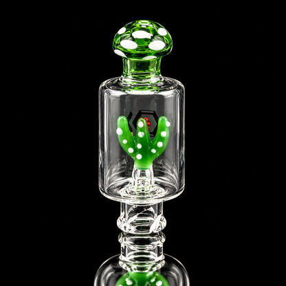 Kickback Glass - Cactus Bubbler Puffco Pivot Glass Bubbler Mouthpiece