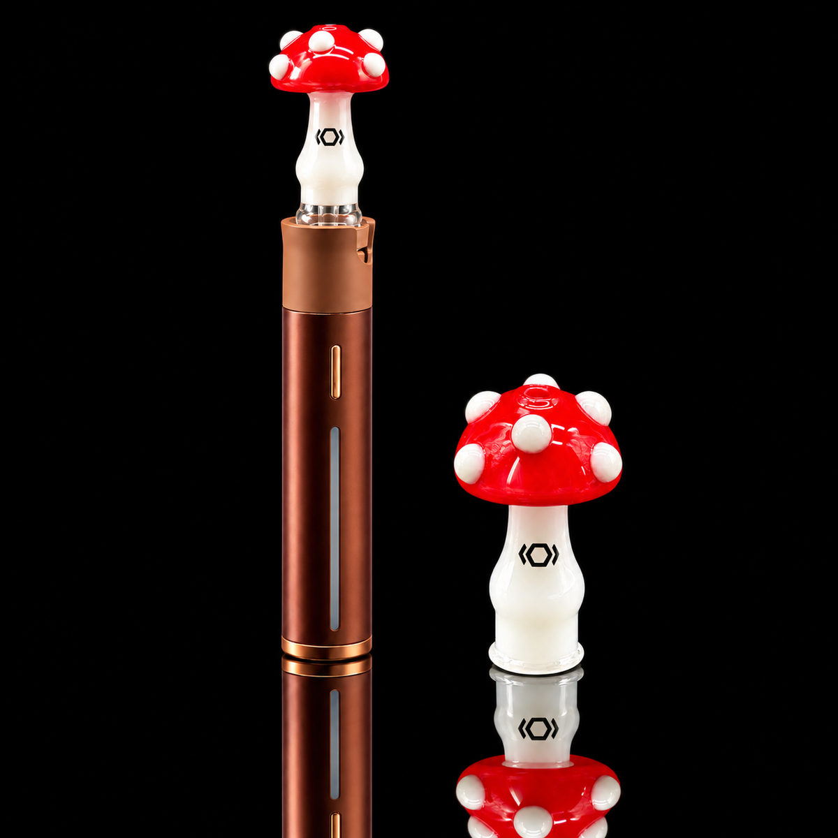 Kickback Glass - Mushroom Puffco Pivot Glass Mouthpiece