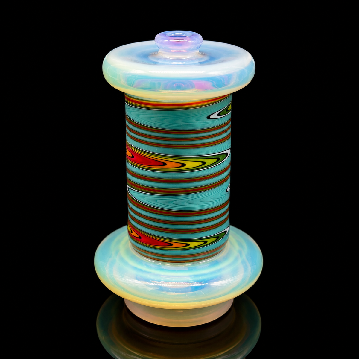 Smiley Glass - Lava Loom Wet Puffco Peak Glass Attachment
