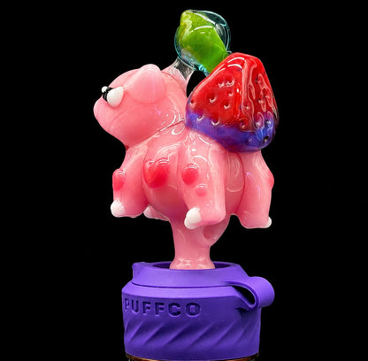 Dani Girl Glass - Bulbasaur Strawberry Puffco Peak Pro Joystick