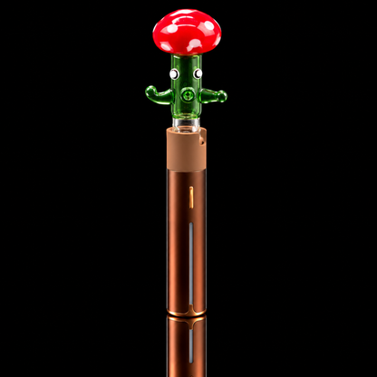 Kickback Glass - Dancing Mushroom Puffco Pivot Glass Mouthpiece