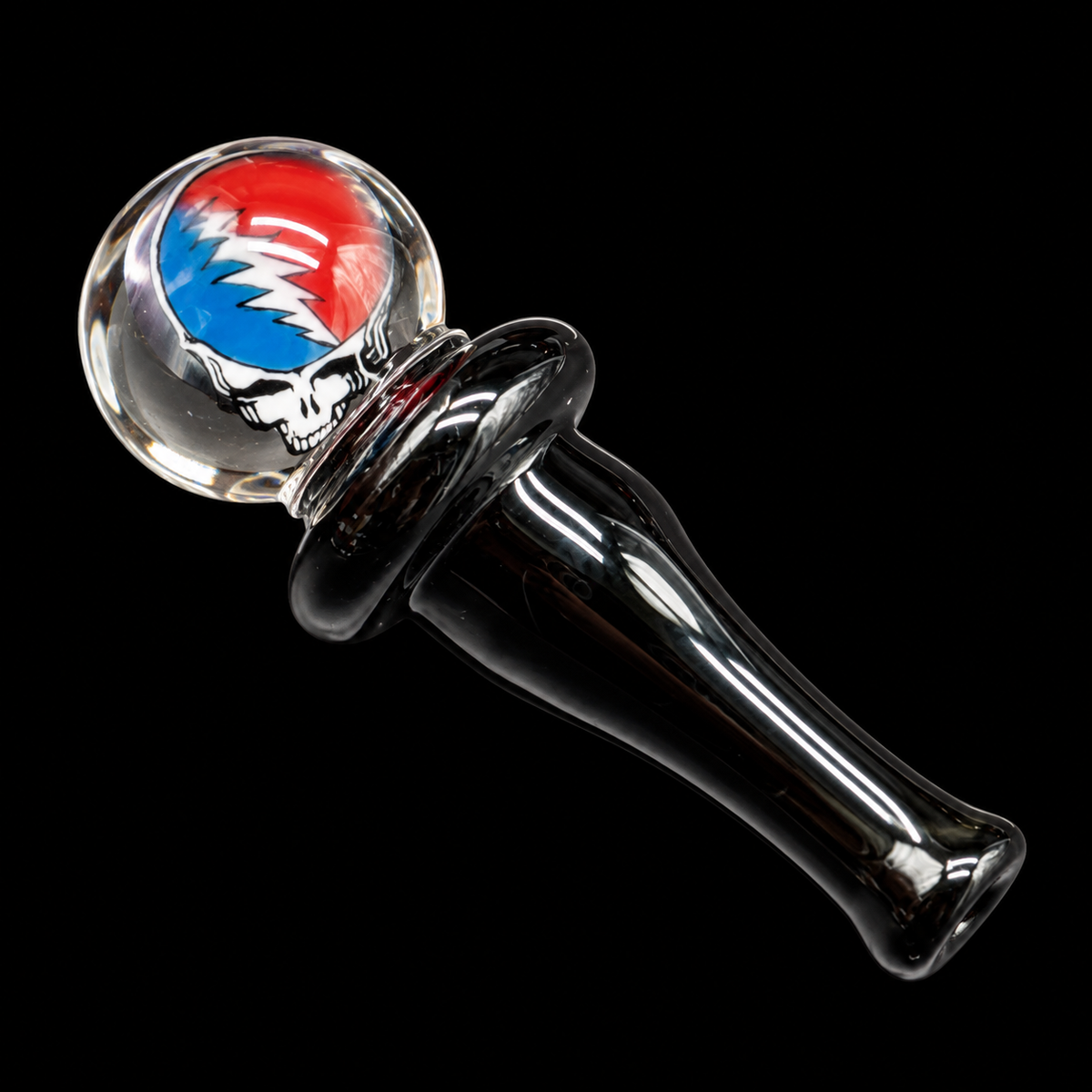 Glass Art By Shaggy - Grateful Dead Milli Puffco Peak Pro 3DXL Joystick Cap