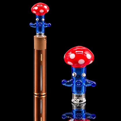 Kickback Glass - Dancing Mushroom Puffco Pivot Glass Mouthpiece