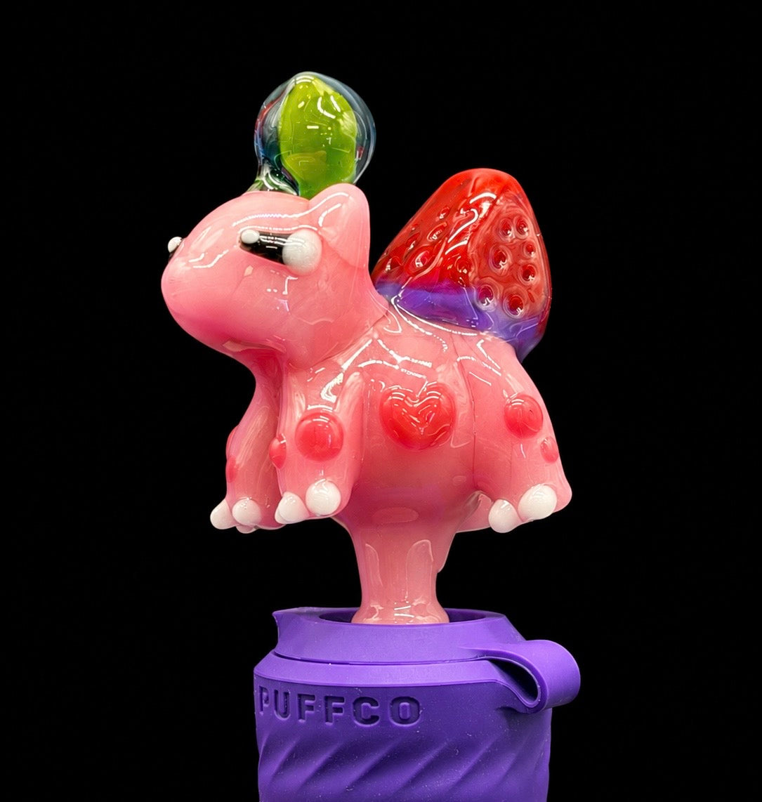Dani Girl Glass - Bulbasaur Strawberry Puffco Peak Pro Joystick