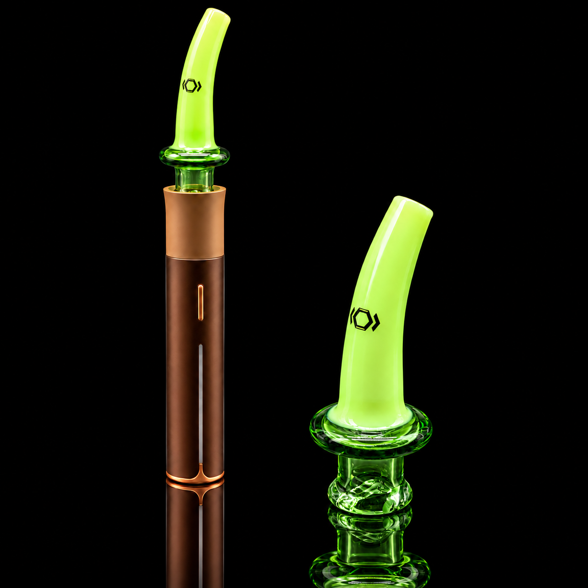 Kickback Glass - Side Straw Puffco Pivot Glass Mouthpiece