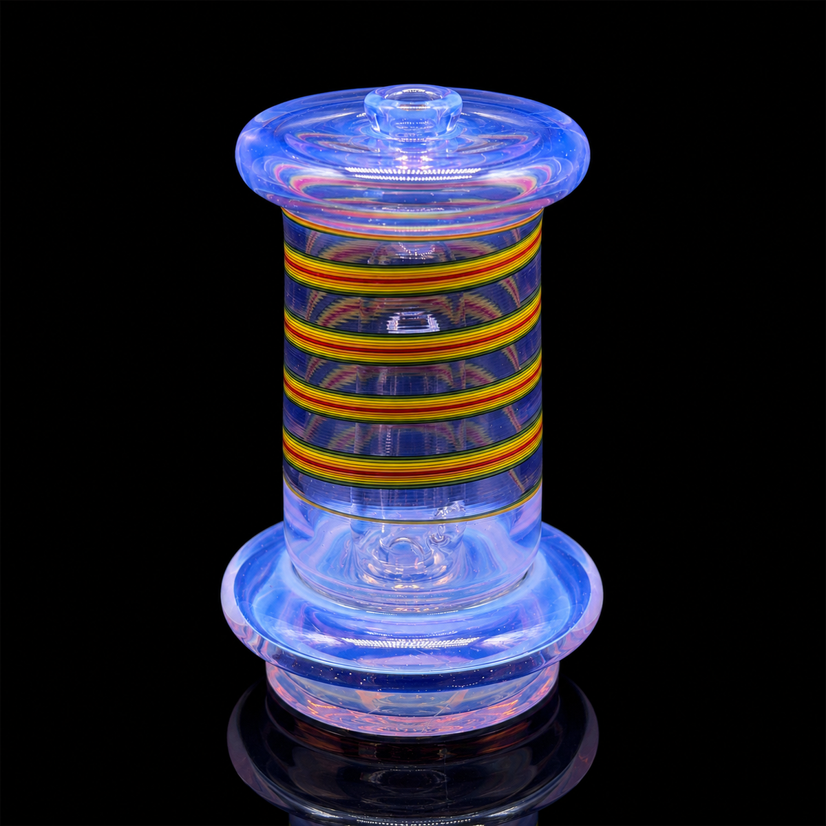 Smiley Glass - Orbit Loom Wet Puffco Peak Glass Attachment