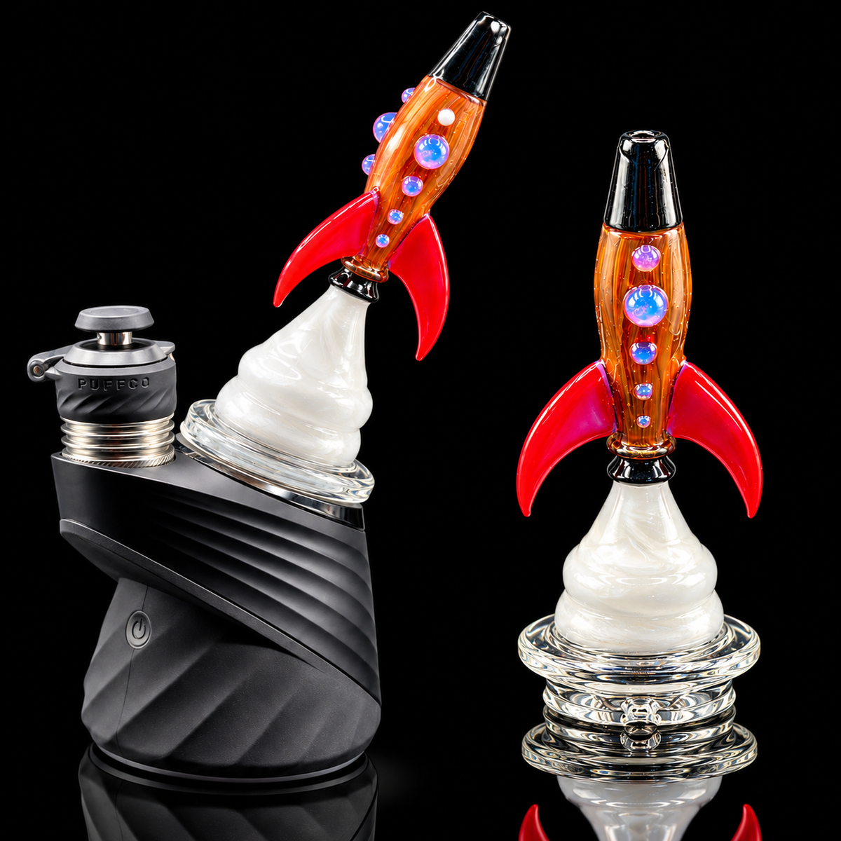 Eternal Flameworks - Rocket Takeoff Dry Glass Attachment For Puffco Peak & Peak Pro