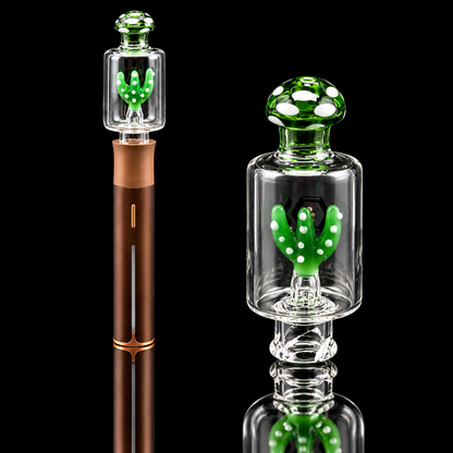 Kickback Glass - Cactus Bubbler Puffco Pivot Glass Bubbler Mouthpiece