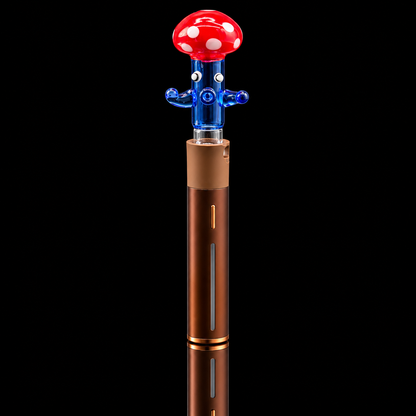 Kickback Glass - Dancing Mushroom Puffco Pivot Glass Mouthpiece