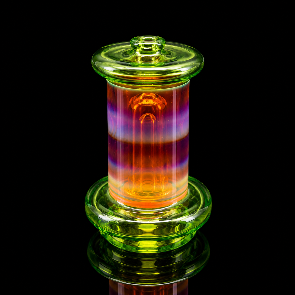 Smiley Glass - Electric Sunset Wet Puffco Peak Glass Attachment