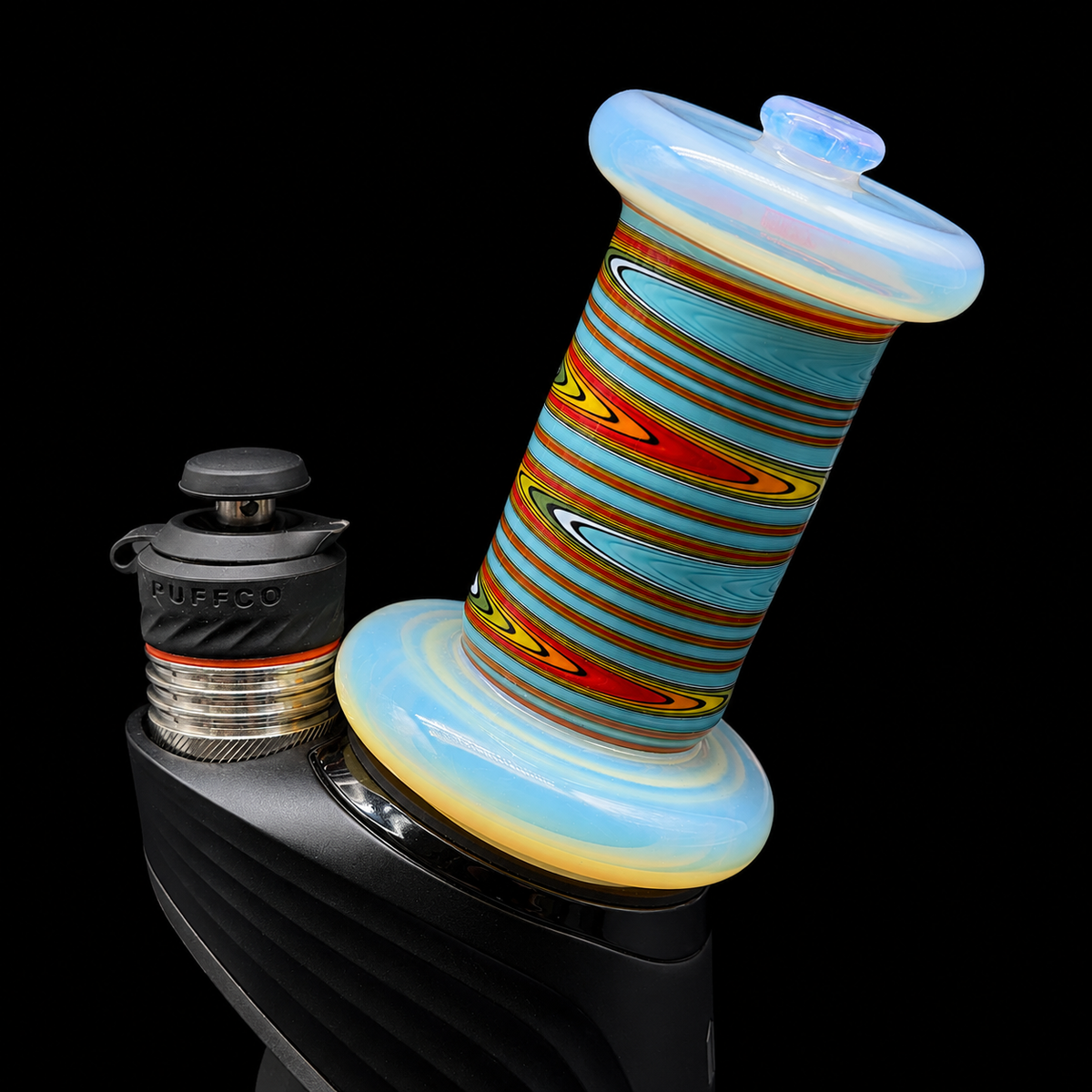 Smiley Glass - Lava Loom Wet Puffco Peak Glass Attachment
