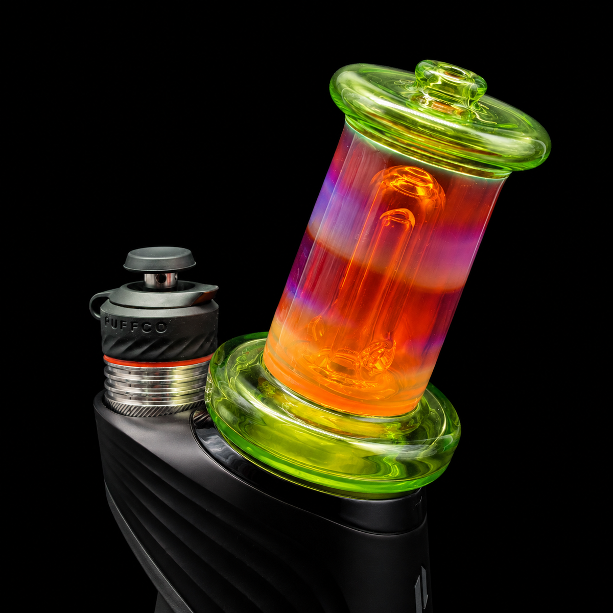 Smiley Glass - Electric Sunset Wet Puffco Peak Glass Attachment