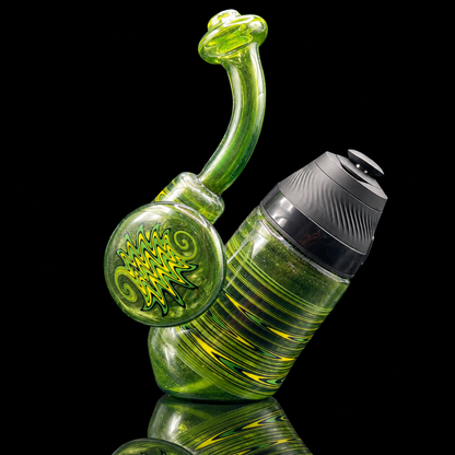 Smiley Glass golden wigwag Puffco Proxy pipe
