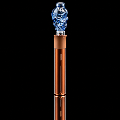 Kickback Glass - Skull Puffco Pivot Glass Mouthpiece