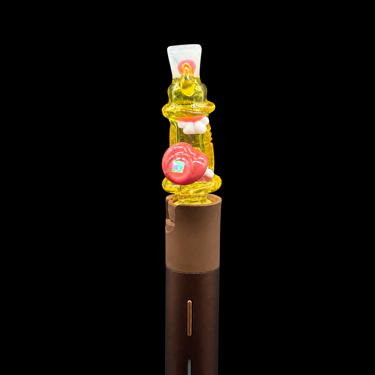 GlassHole - High Spray Can Puffco Pivot Glass Mouthpiece
