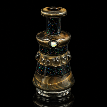 AJ Surf City Tubes - Electrum Crushed Opal Chugger Puffco Peak Glass Attachment