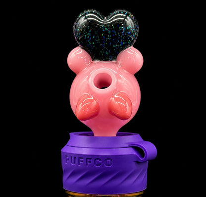 Dani Girl Glass - Crushed Opal Heart Kirby Puffco Peak Pro Joystick