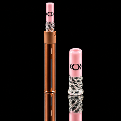 Kickback Glass - Color Straw Puffco Pivot Glass Mouthpiece