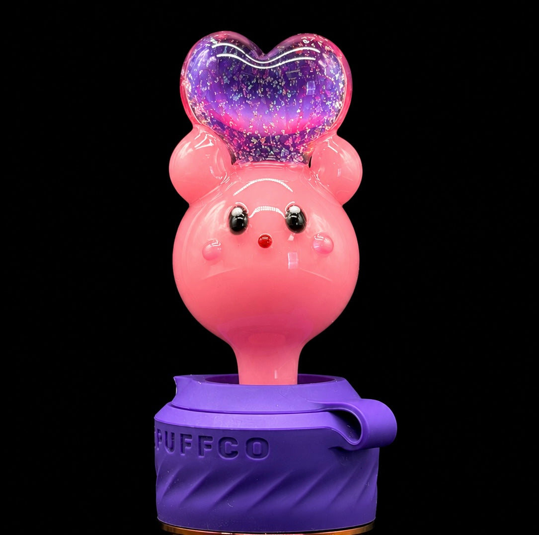 Dani Girl Glass - Pink Heart Kirby Puffco Peak Pro Joystick