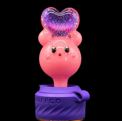Dani Girl Glass - Pink Heart Kirby Puffco Peak Pro Joystick
