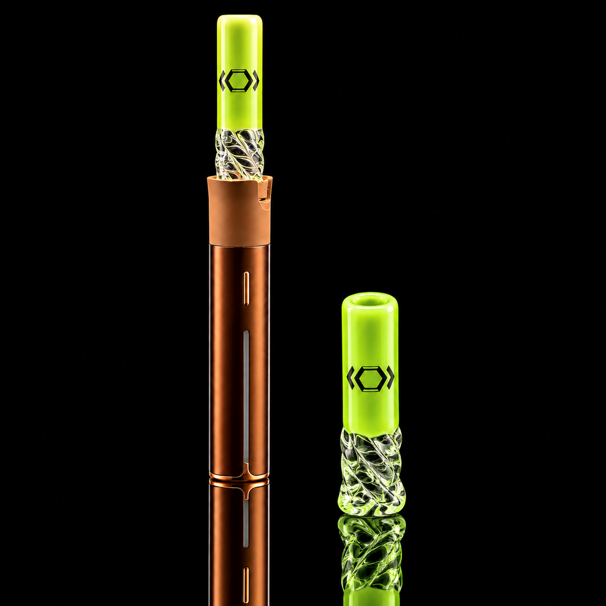 Kickback Glass - Color Straw Puffco Pivot Glass Mouthpiece