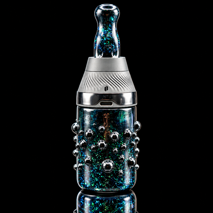 Biohazcreations - Black Crushed Opal Puffco Proxy Core Cup & Mouthpiece Set