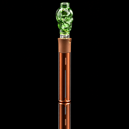 Kickback Glass - Skull Puffco Pivot Glass Mouthpiece