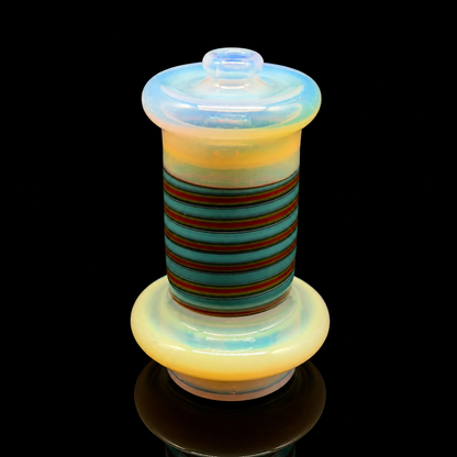 Smiley Glass - Sunset Loom Chugger Wet Puffco Peak Glass Attachment