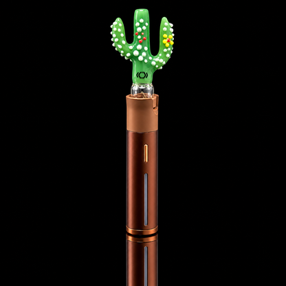 Kickback Glass – Desert Cactus Puffco Pivot Glass Mouthpiece