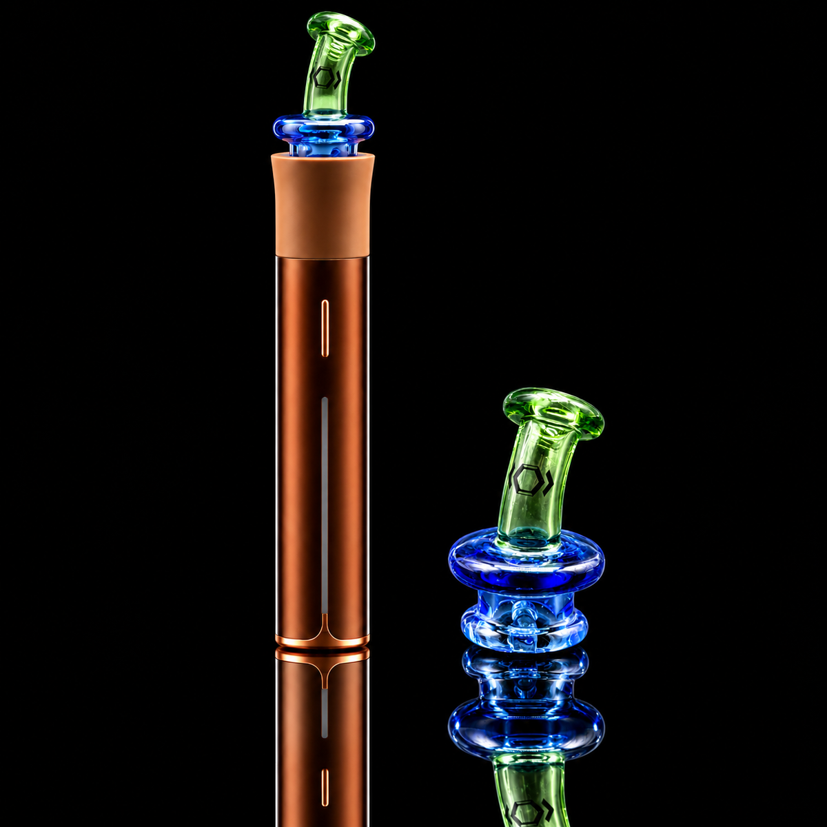 Kickback Glass - Curved Straw Puffco Pivot Glass Mouthpiece