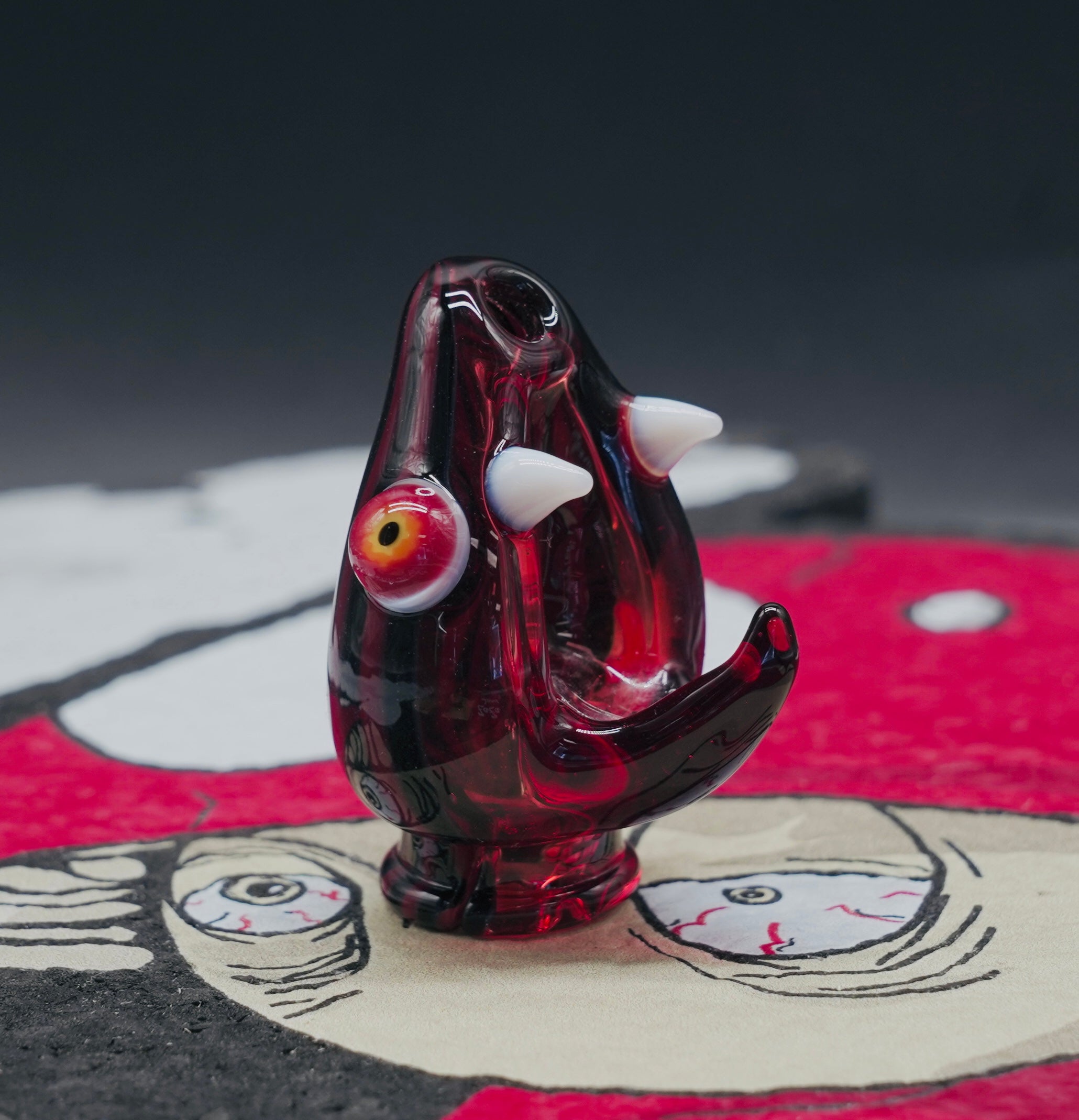 Niko Cray - Red Snake Head Pivot Mouthpiece