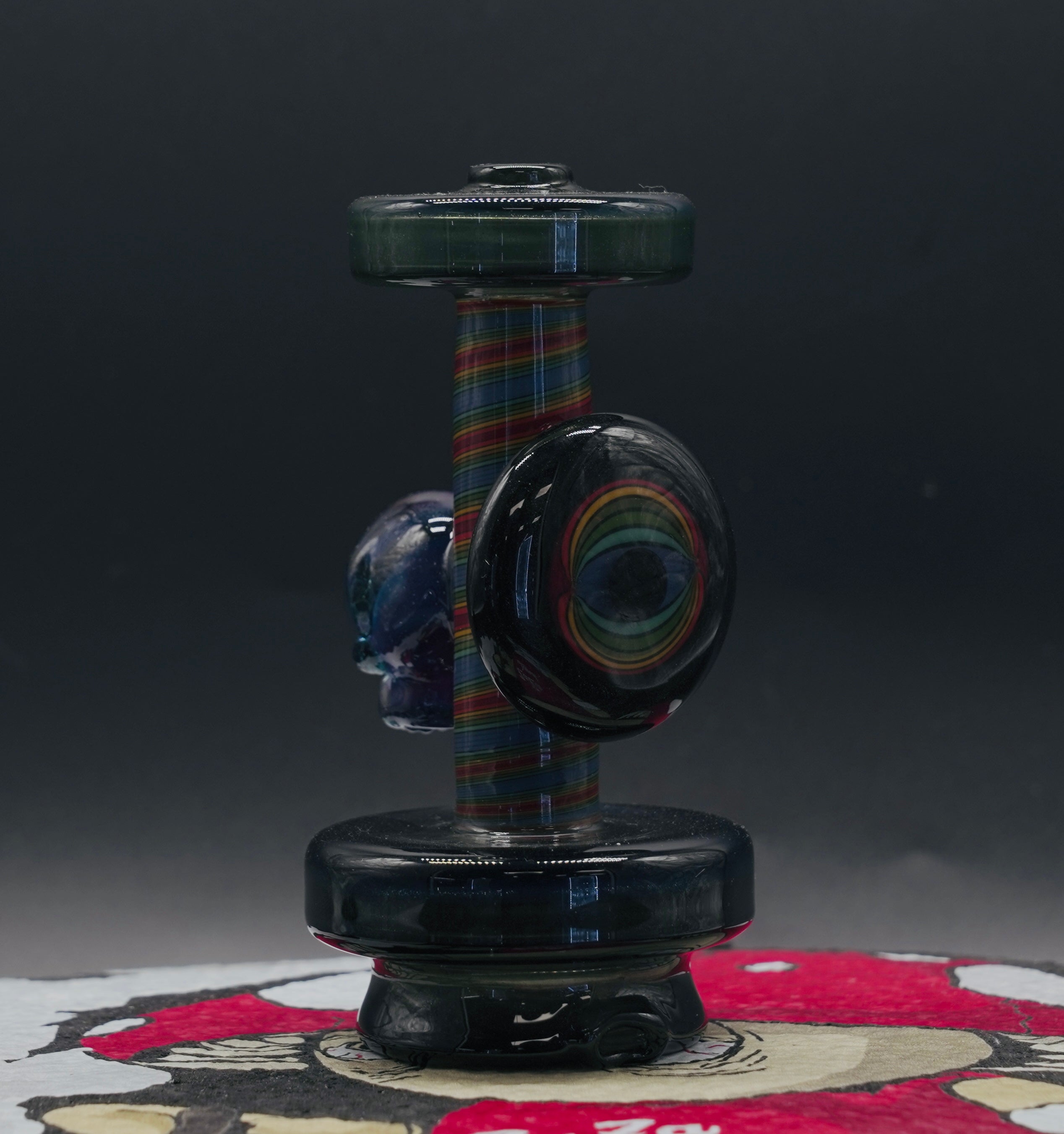 Smiley Glass Spectrum Dry Top Puffco Glass Attachment