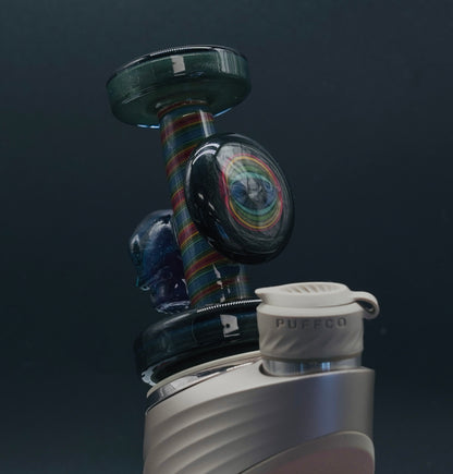 Smiley Glass Spectrum Dry Top Puffco Glass Attachment
