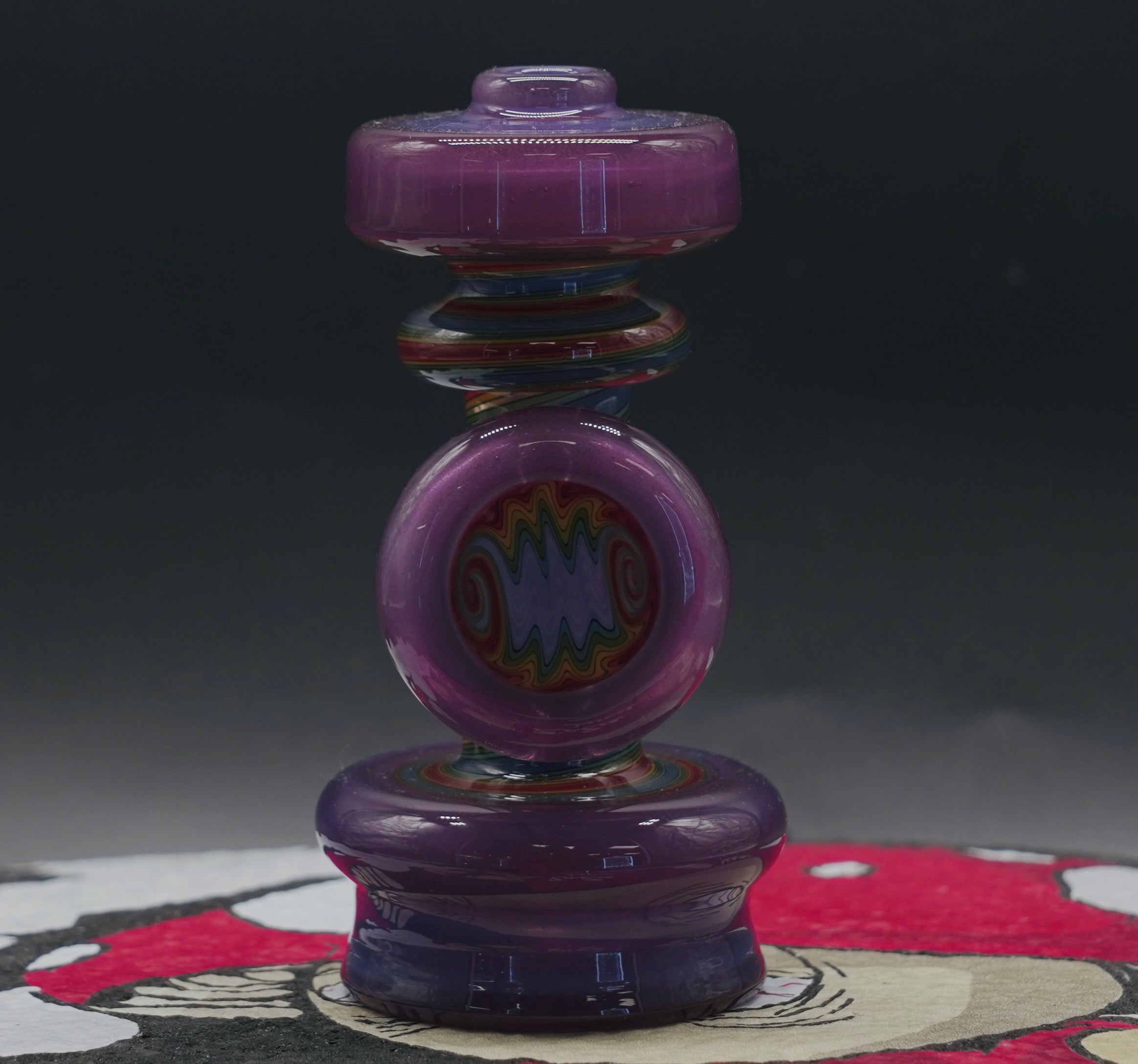 Smiley Glass Vortex Dry Top Puffco Glass Attachment