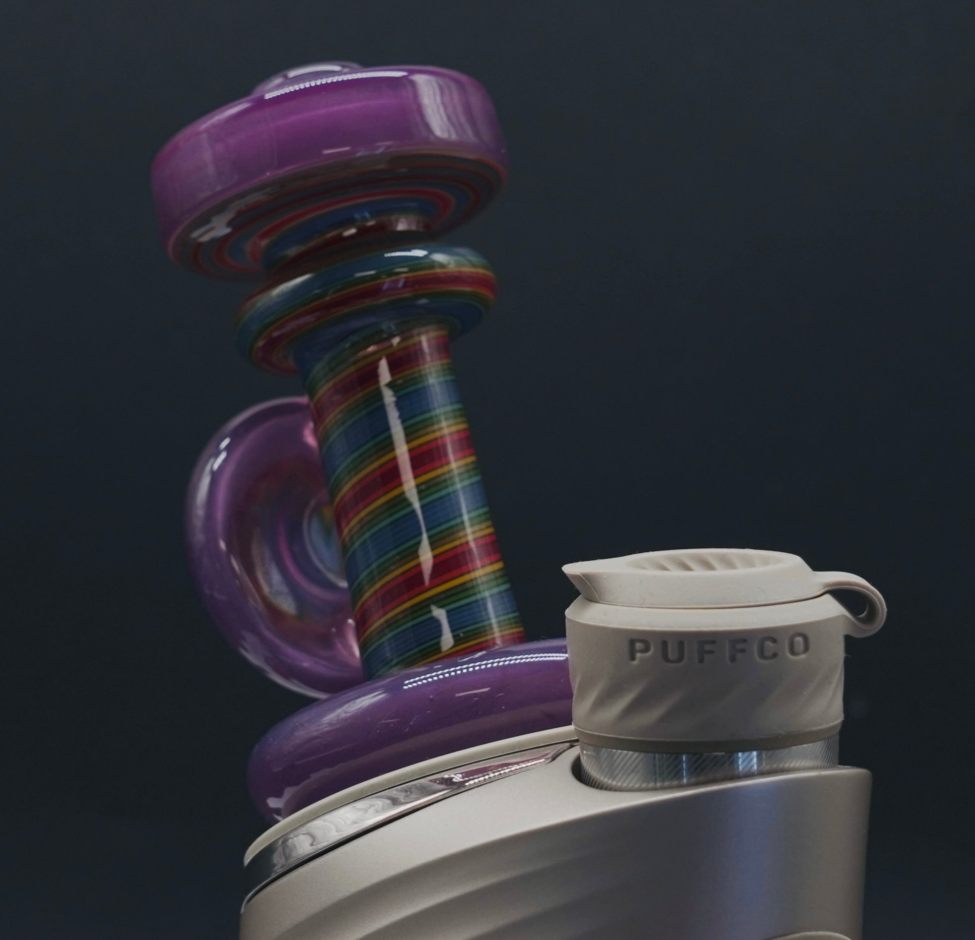 Smiley Glass Vortex Dry Top Puffco Glass Attachment