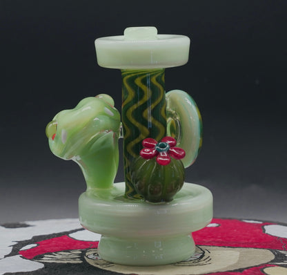 Smiley Glass Garden Bloom Puffco Dry Top Puffco Glass Attachment