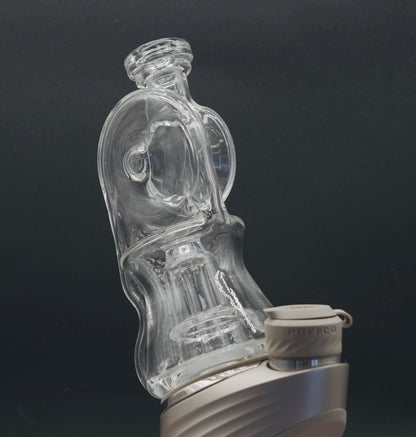 ERY GLASS - Clear Uptake Recycler Puffco Peak Glass Attachment