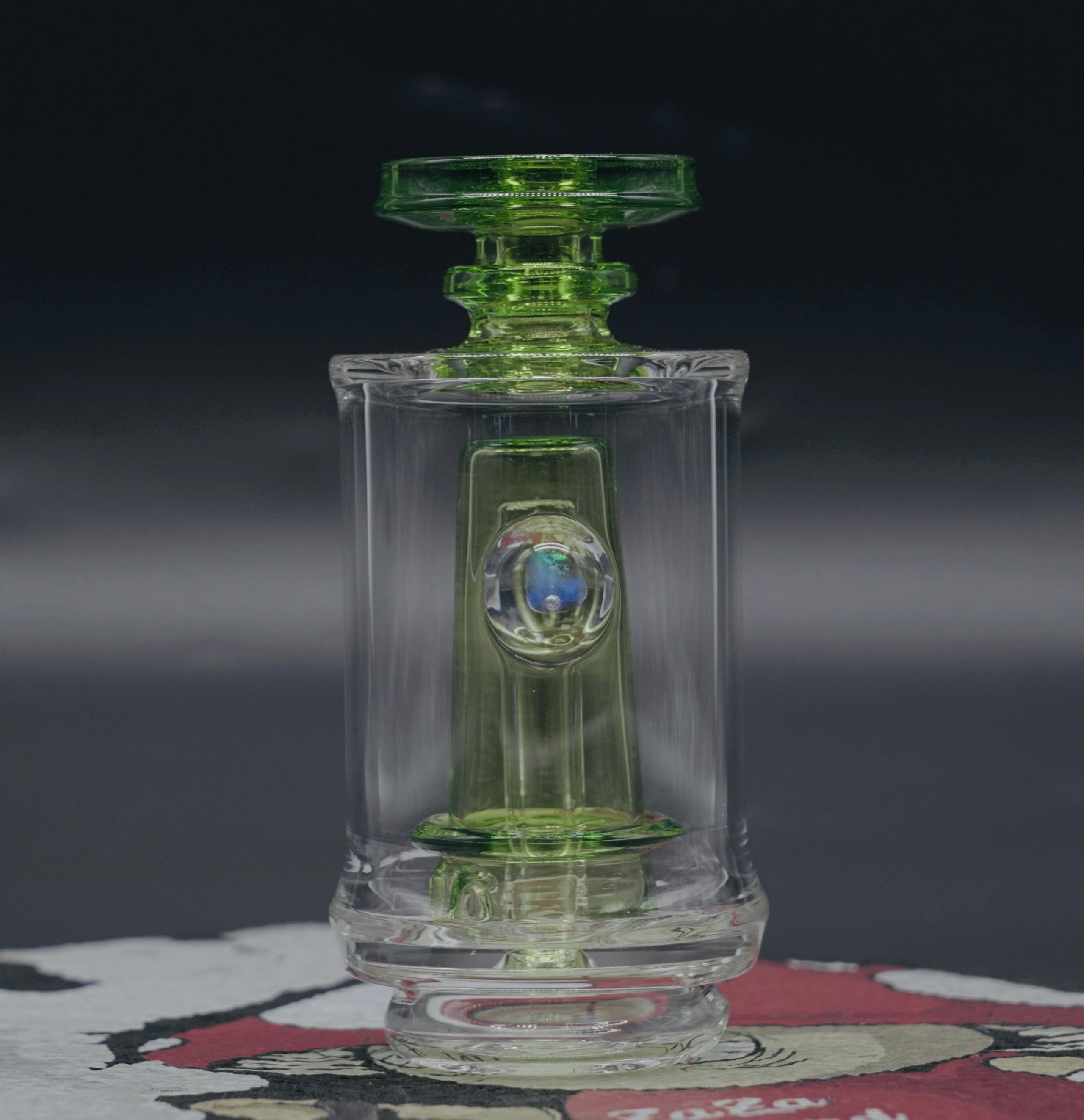 Eternal Flamewroks - Lime Guppy Puffco Peak Glass Attachment