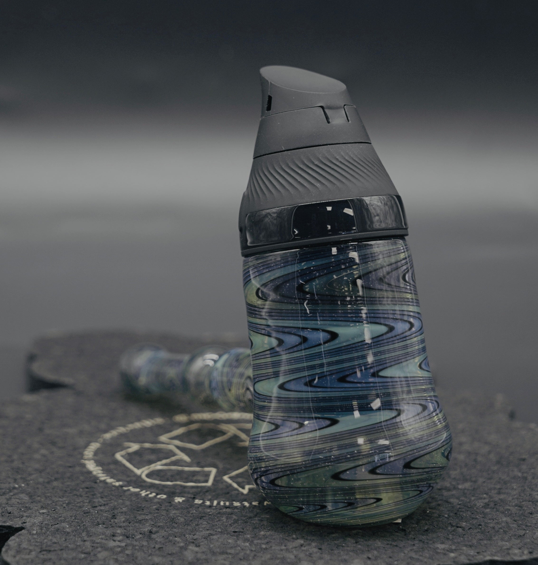Smiley Glass - Puffco Proxy Line Work Sherlock Glass Attachment