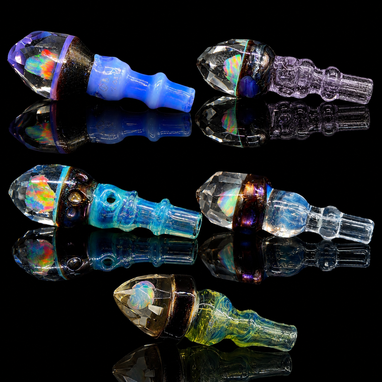 OBE Glass - Opal Faceted Puffco Peak Pro Joystick
