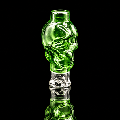 Kickback Glass - Skull Puffco Pivot Glass Mouthpiece