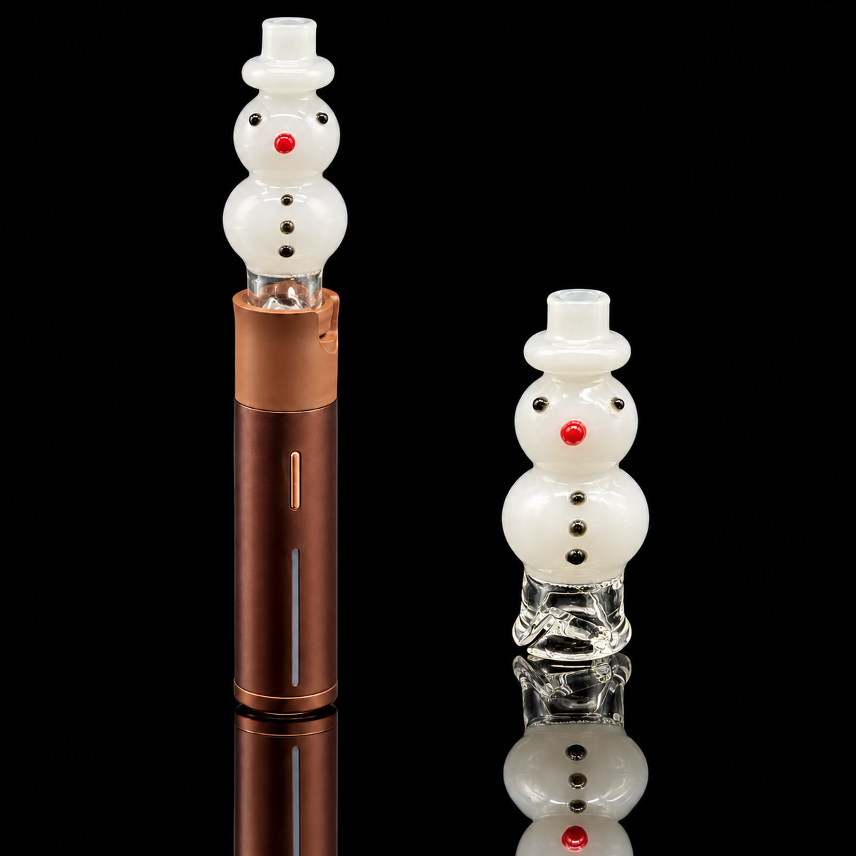 Kickback Glass – Snowman Puffco Pivot Glass Mouthpiece