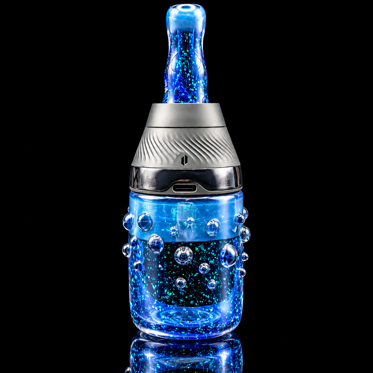 Biohazcreations - Crushed Opal Puffco Proxy Core Glass Cup & Mouthpiece Set