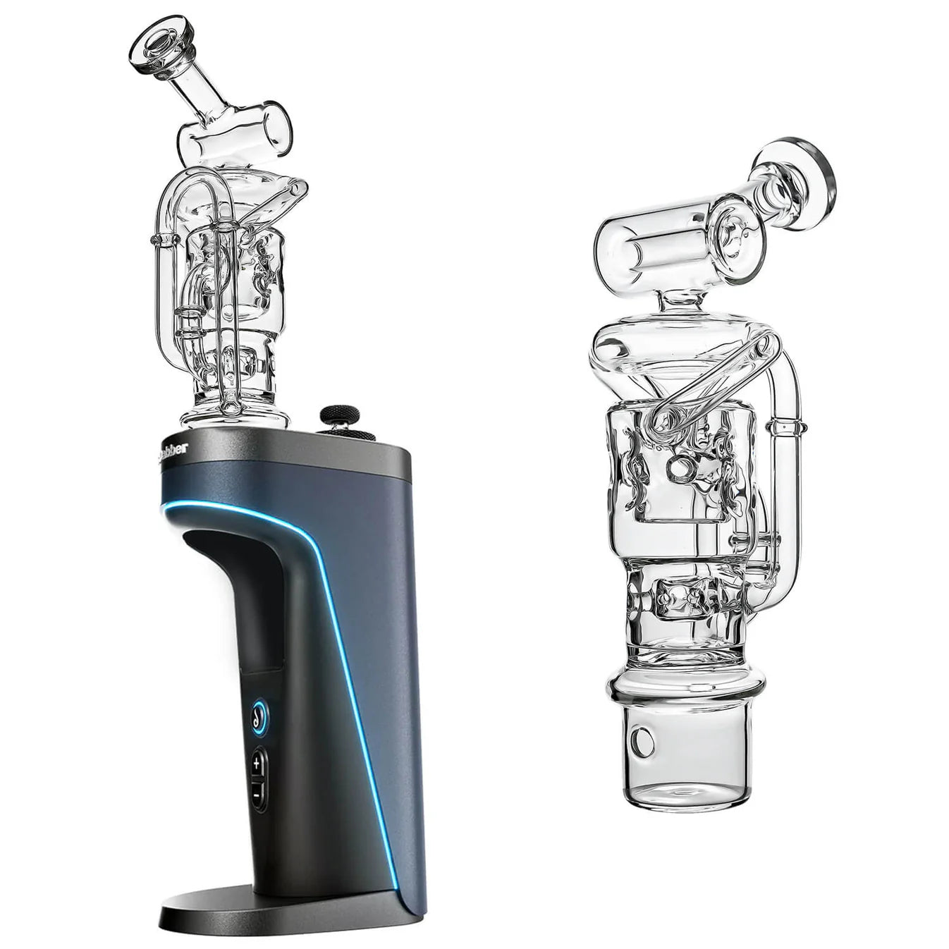 Calibear Glass Swiss Straight Fab Recycler Glass Attachment For Dr. Dabber Switch 2