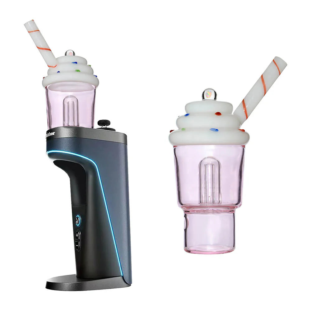 Calibear Glass Ice Cream Stack Glass Attachment For Dr. Dabber Switch 2