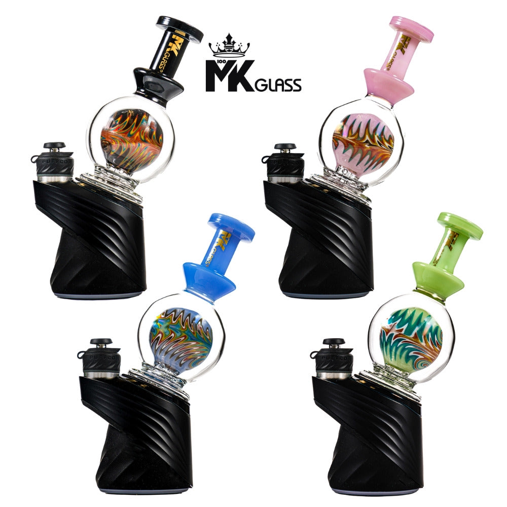 MK100 Glass Wigwag Sphere Puffco Glass Attachment