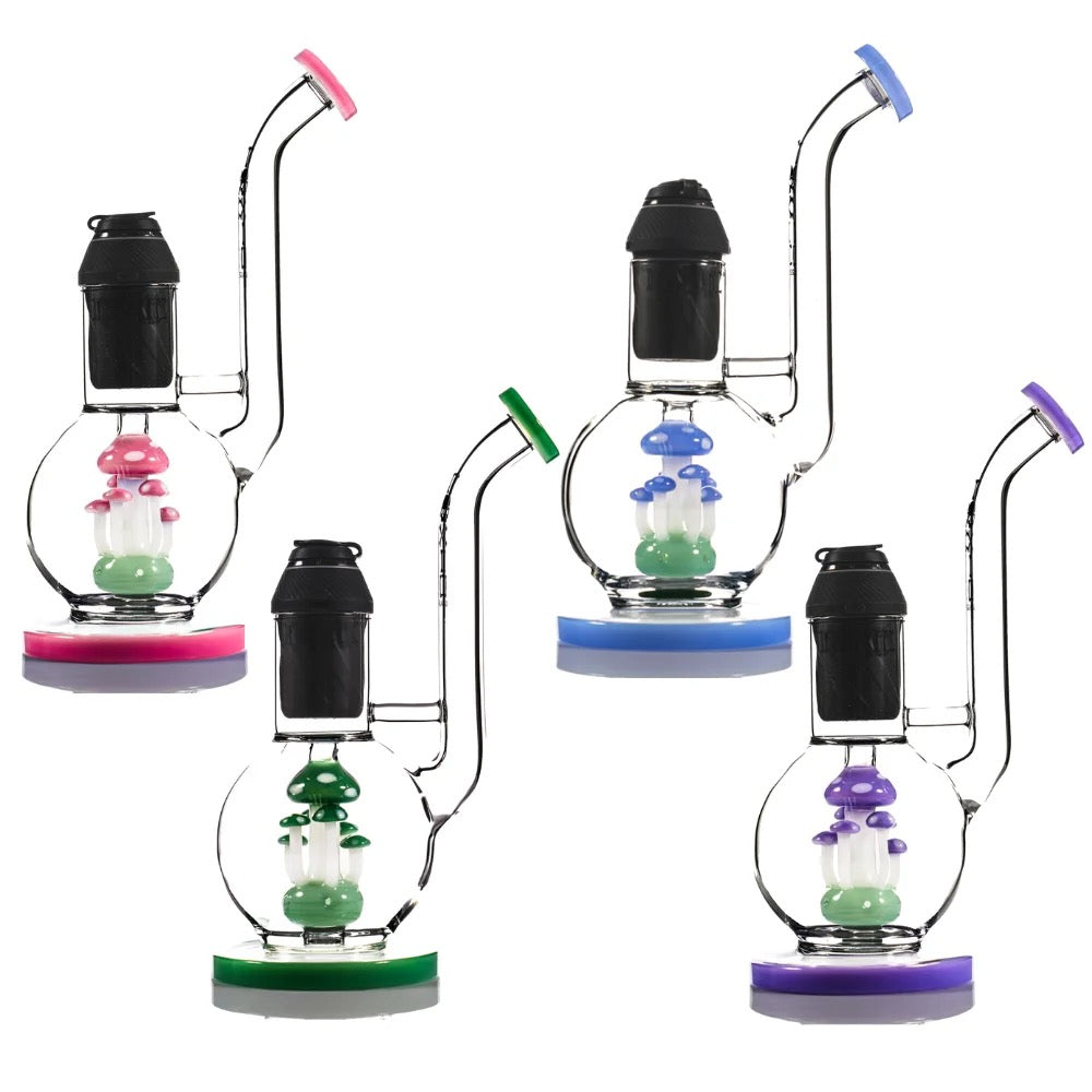 Toxic Glass 10″ Mushroom Globe Rig For Puffco Proxy