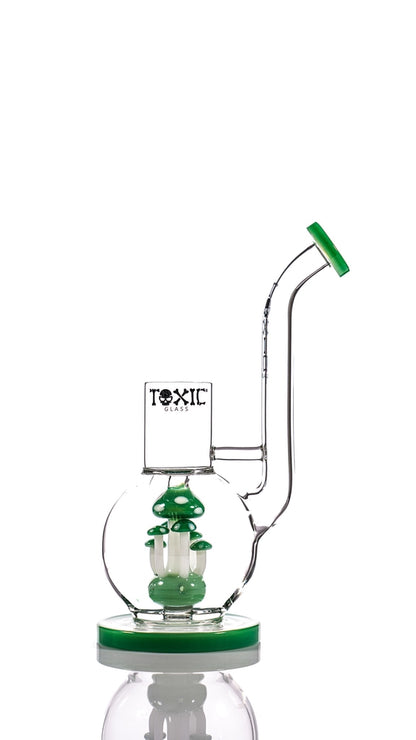 Toxic Glass 10″ Mushroom Globe Rig For Puffco Proxy