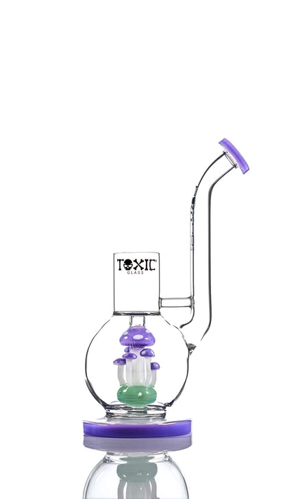 Toxic Glass 10″ Mushroom Globe Rig For Puffco Proxy